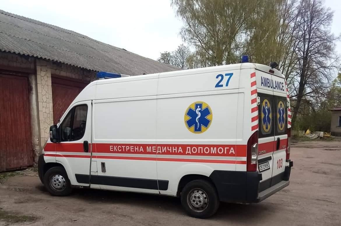 The Ambulance which operates in Mykhaylo-Kotsubynske