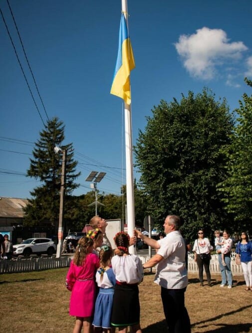 Raising the flag in the community