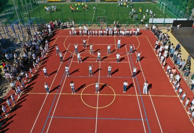 Opening of the sports ground on the territory of the Lyceum of the Merefa community