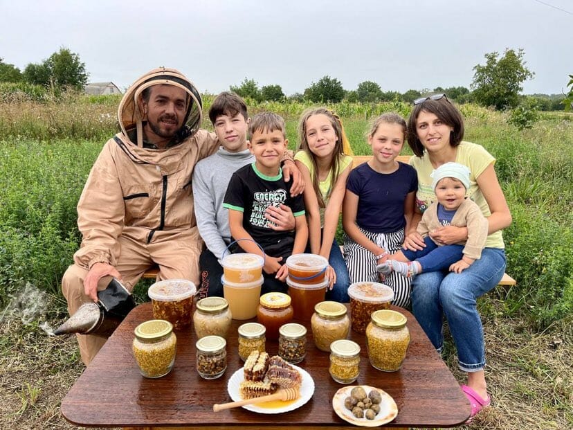 The Dobroliubovs, a family of beekeepers.