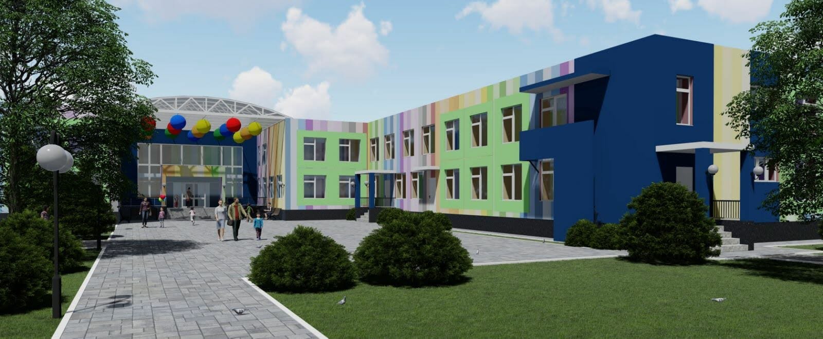 Visualization of the reconstruction of the preschool Druzhba/Korsun-Shevchenkivskyi Town Council