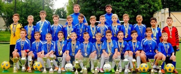 Football players in Ternivka