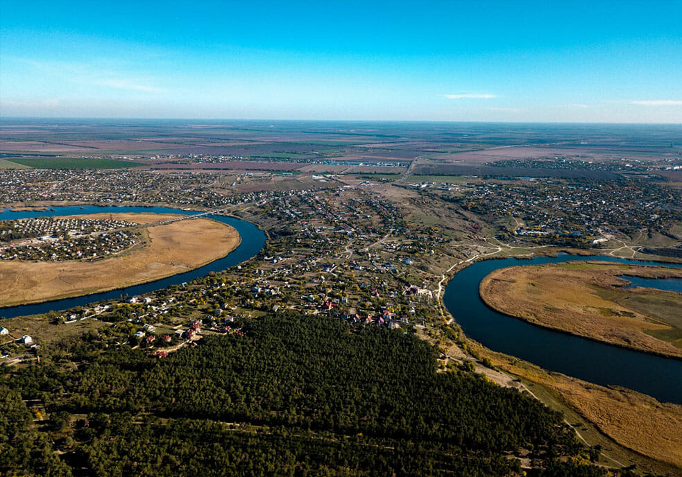Panorama of the Mishkovo-Pohorilove Community.