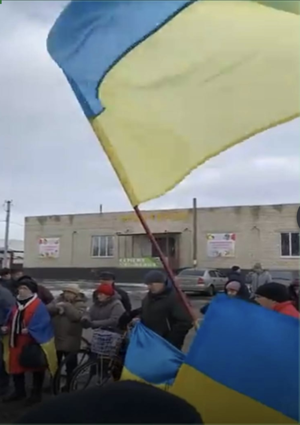  Peaceful rally of residents against the Russian invasion of the community