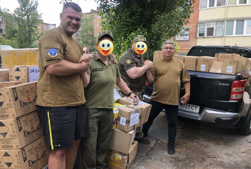 Humanitarian aid delivery to a unit of the Armed Forces of Ukraine