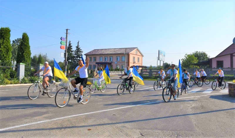 Bicycle Race to the National Flag Day of Ukraine