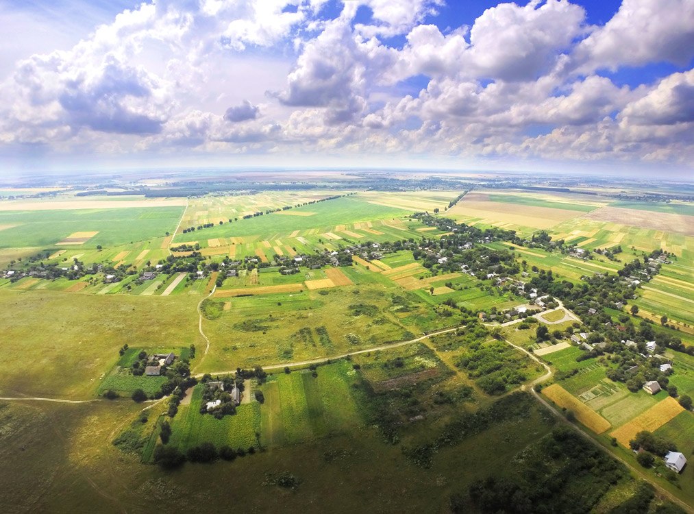 Village of Dubyny from a bird’s eye view