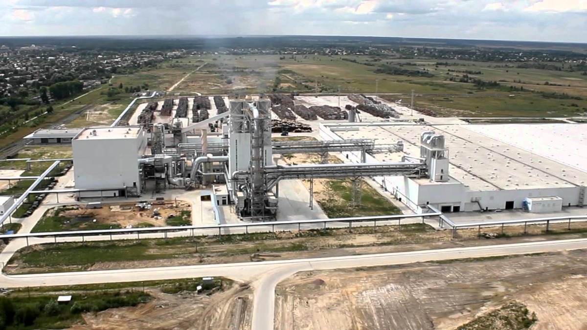 Panoramic photo of Korosten MDF (Medium Density Fiberboard) Factory
