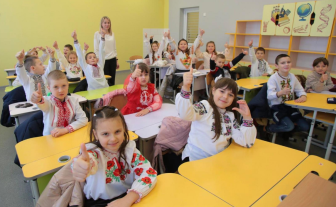 School in the village of Bratkovychi