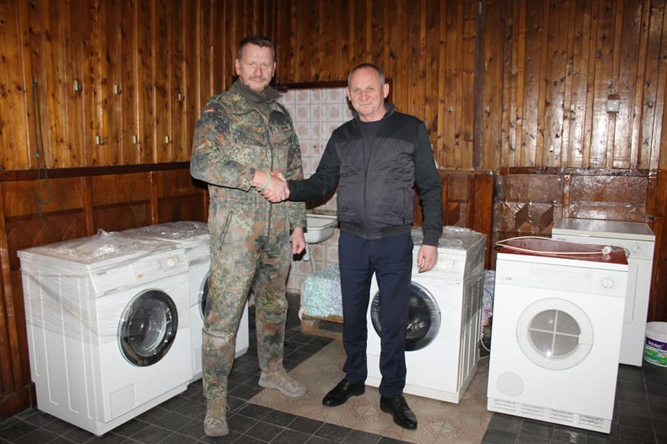 Social laundry in Valky equipped with the help of German partners