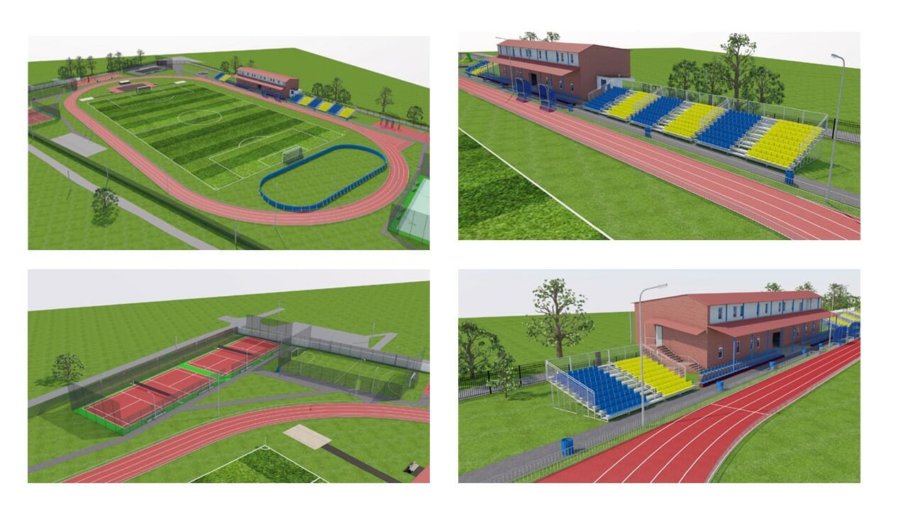 Yuvileynyi Stadium (visualization of the design project)