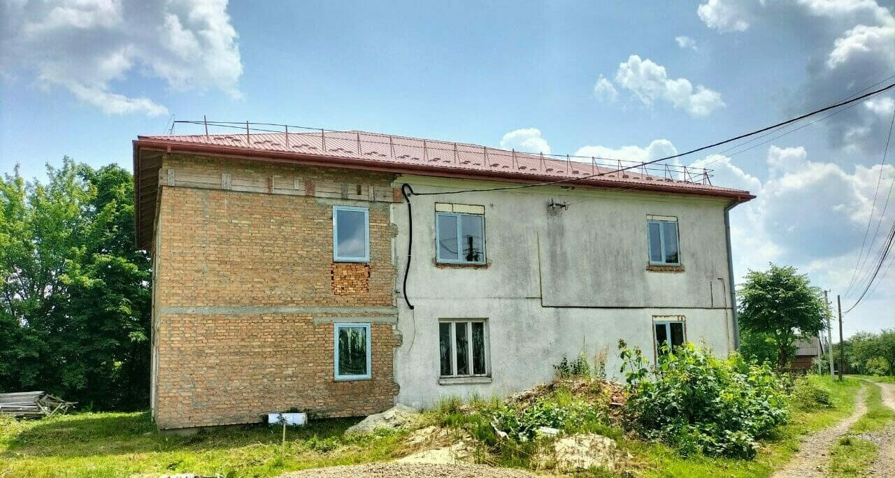 An unfinished kindergarten in the village of Buchaly 
