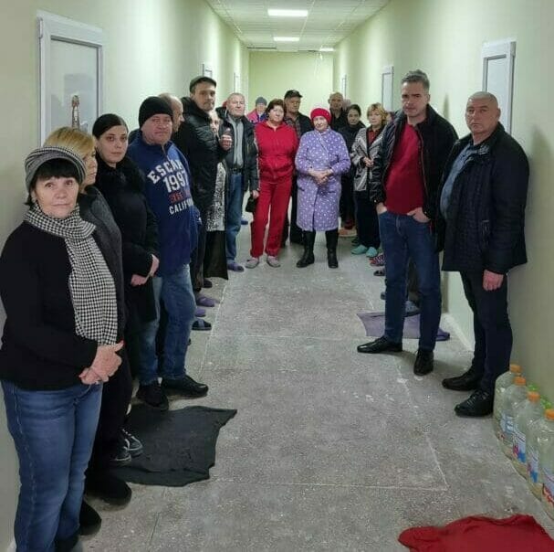 Internally displaced persons living in the Komarno hospital