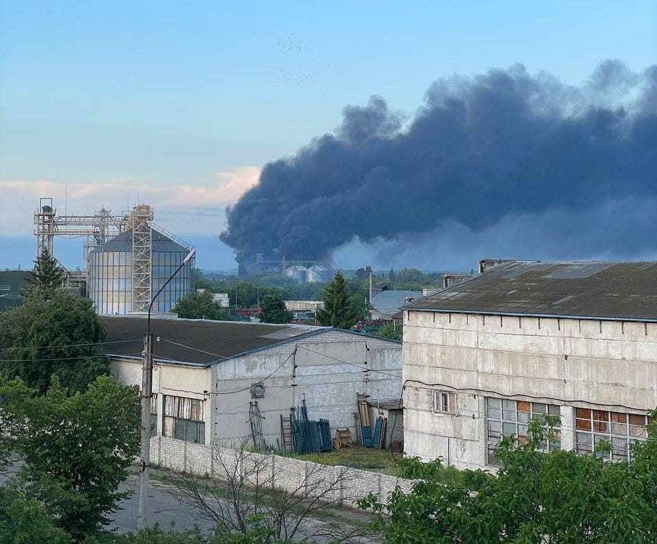 NIBULON LLC’s facility on fire