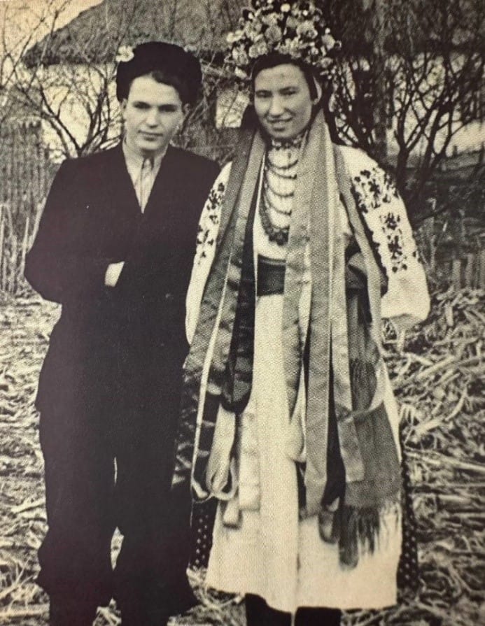 Newlyweds in Chabany, 1960 
