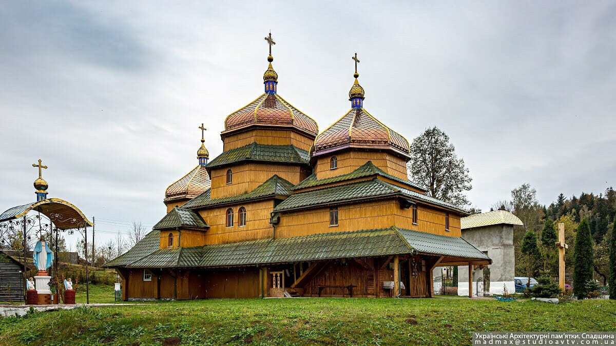 Turye Village. The Church of St. Nicholas (1690) is the oldest preserved sacred building of the community