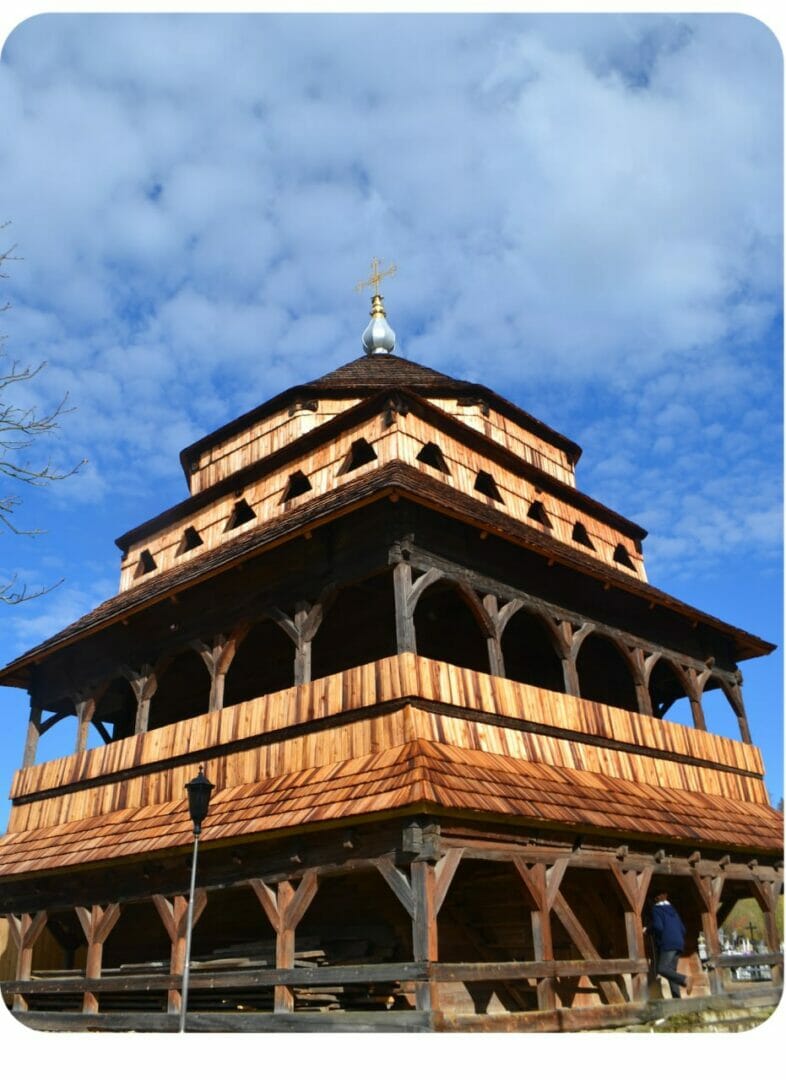 Wooden three-tier bell tower (1767-1779) - an architectural monument of state importance