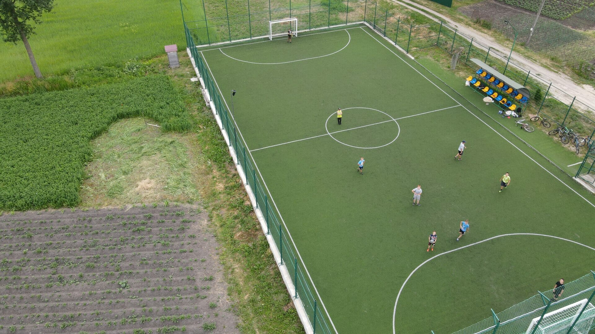 Artificial football field