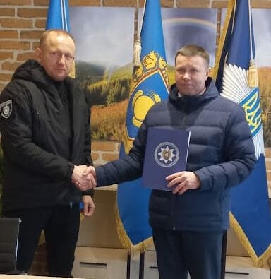 Awarding Village Council head Anatolii Pysarenko
