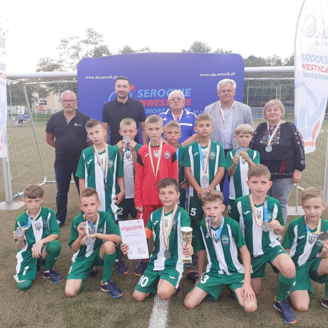 Young football players of the Velykyi Bychkiv Community became bronze medallists of the international tournament Twin Cities Serock Cup in the village of Jadwisin, Poland