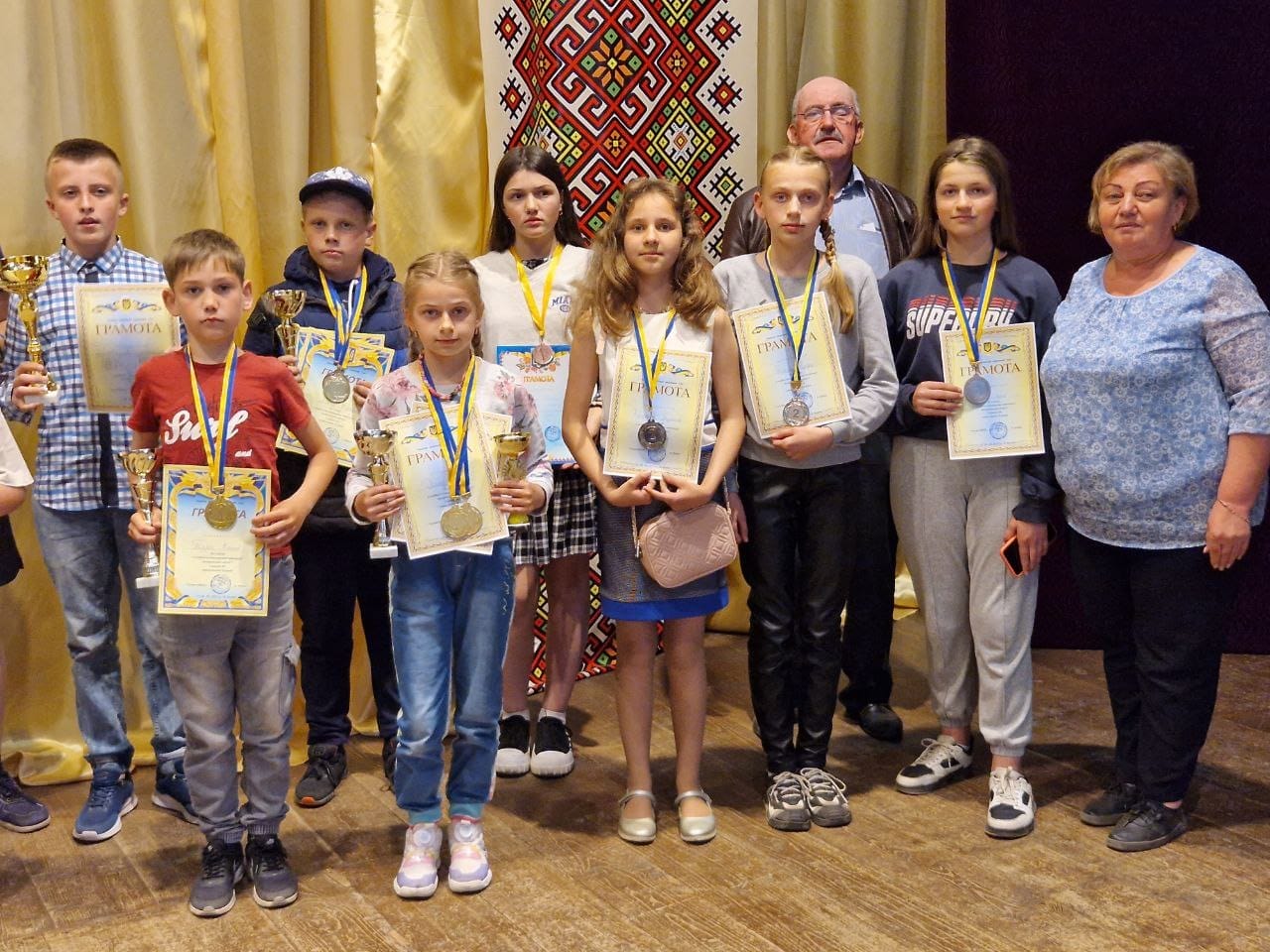 Young winners of the chess tournament