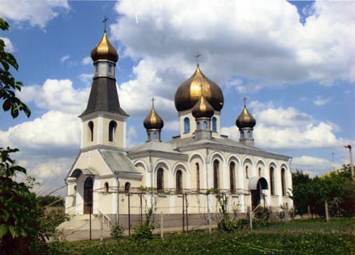 The Church of the Holy Annunciation, opened in January 1994, was built in the shape of a ship      
