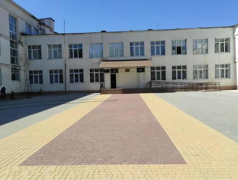 School yard after reconstruction