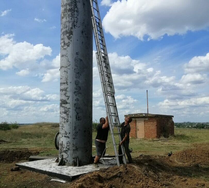 Repair of water networks and replacement of water towers