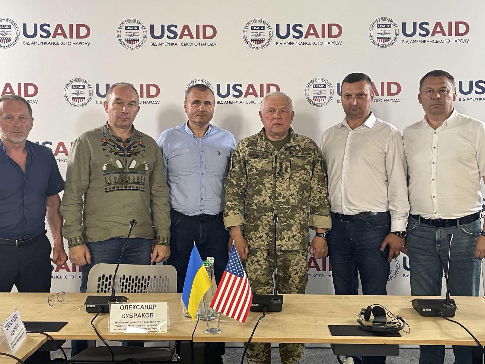 Community leader at the press conference of the USAID HOVERLA Project