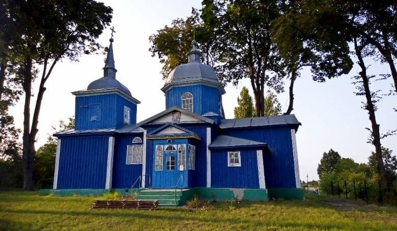 The Church of John the Theologian built in 1843, the village of Ivankivtsi