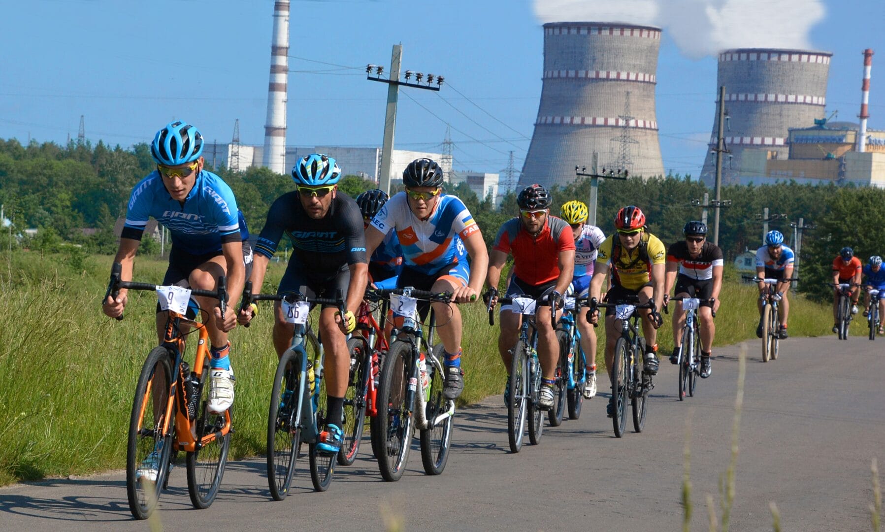 Energy Sprint Triathlon against the background of the Rivne NPP