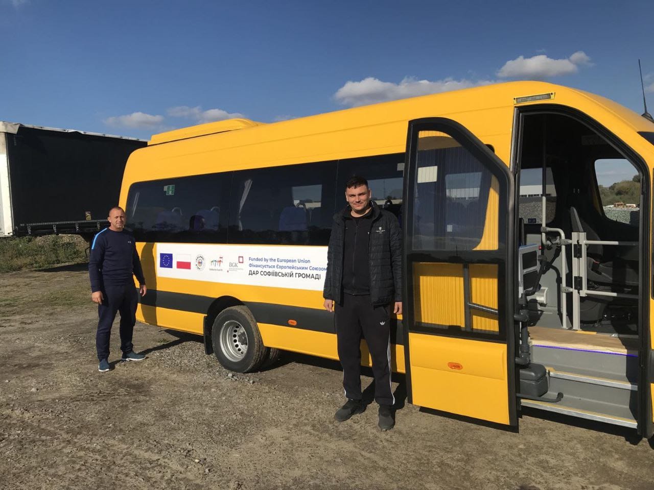 As part of cooperation with Polish partners, a new school bus was received