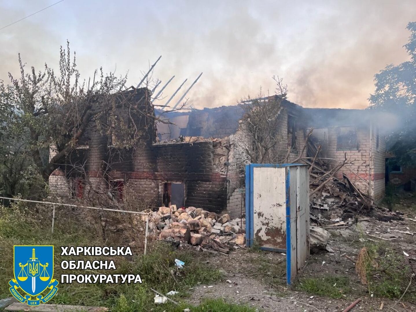 Destruction in the community/ source: Kharkiv Regional Prosecutor's Office