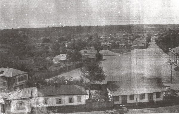 The historical center of the town, 1920s 