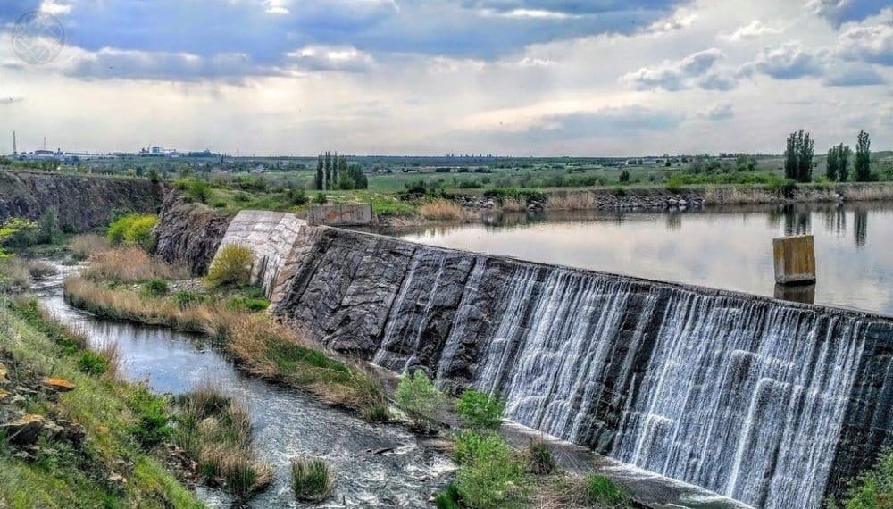 Dam and rapids of the Sofiivka reservoir