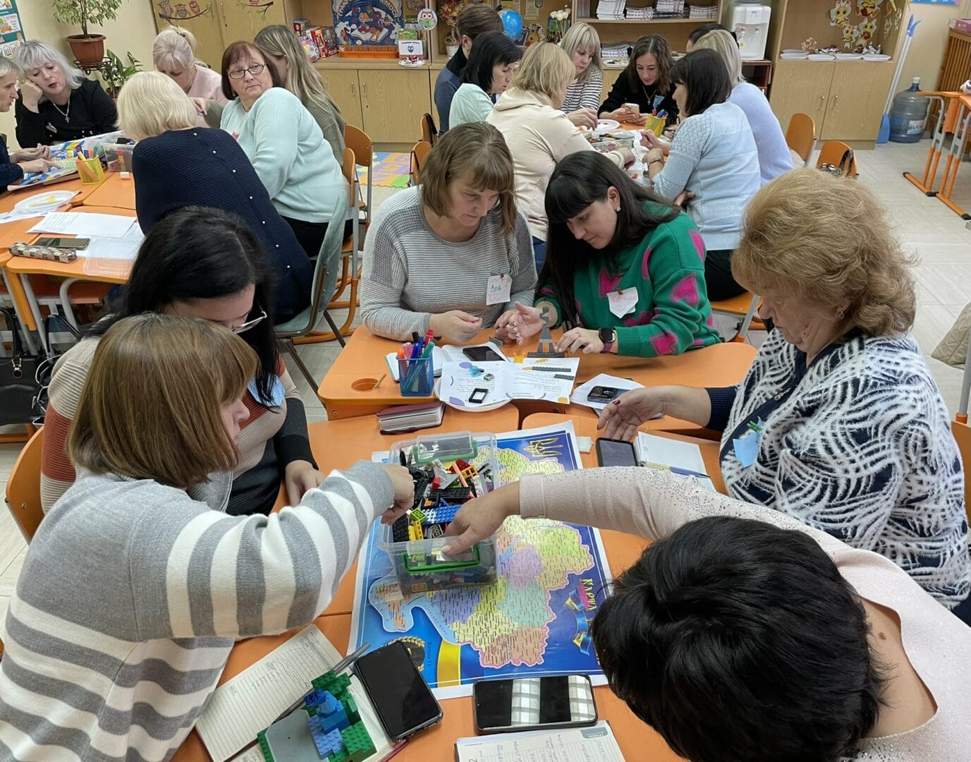 Educators of the Zviahel urban territorial community during The LEGO Foundation’s training 