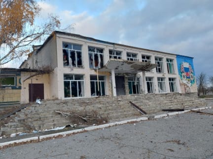 Ruined premises of the Petropavlivka Culture Centre