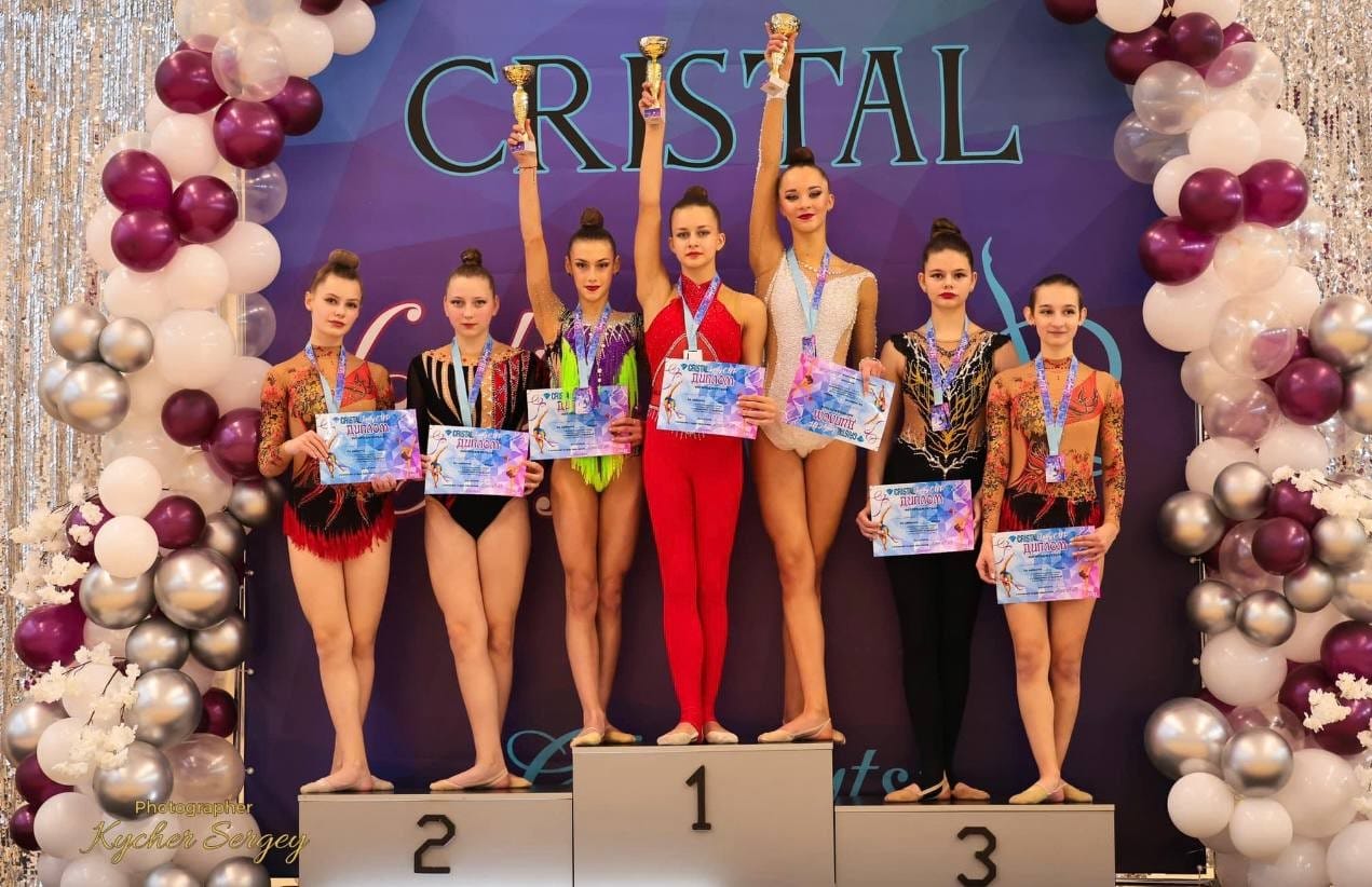 CRISTAL Lady фrtistic gymnastics tournament, Berezan resident Liliia Lepiska won the gold medal (third on the left in the photo) 