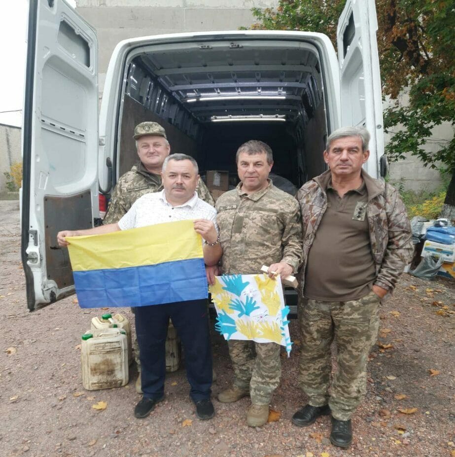 Aid delivered to the Ukrainian military fighting in the East