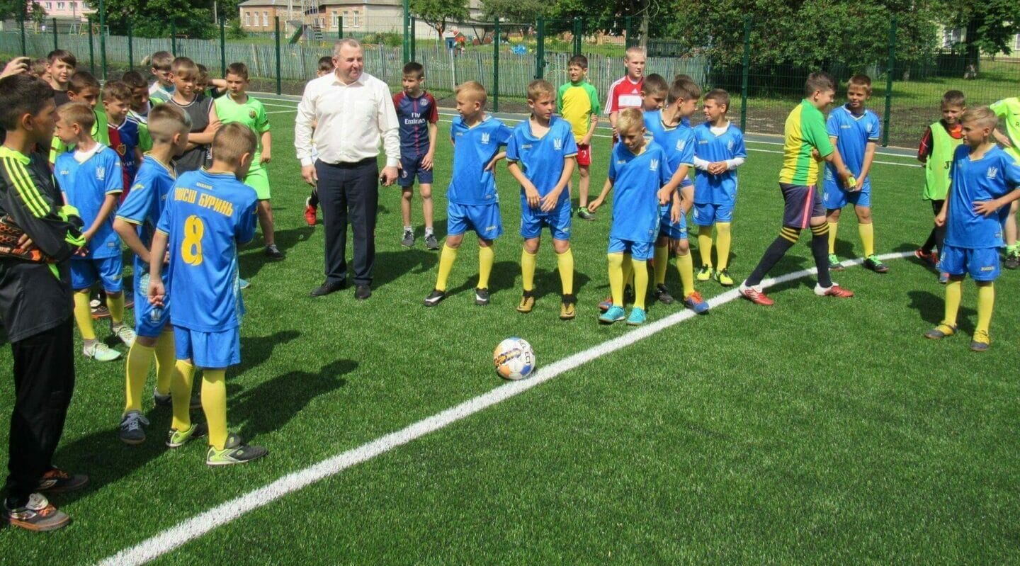 Opening of a sports ground with an artificial surface