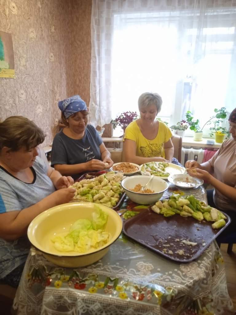 Women’s volunteer team making pastries for the Armed Forces of Ukraine
