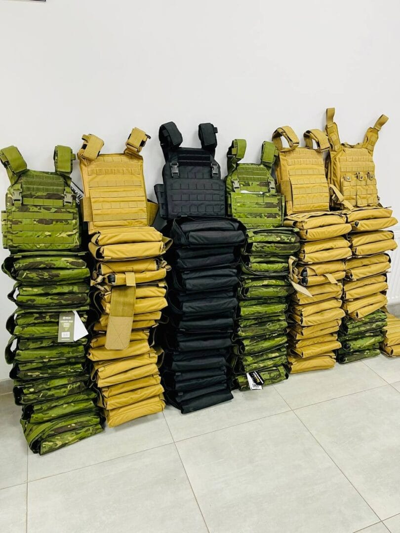 Bulletproof vests purchased for the military
