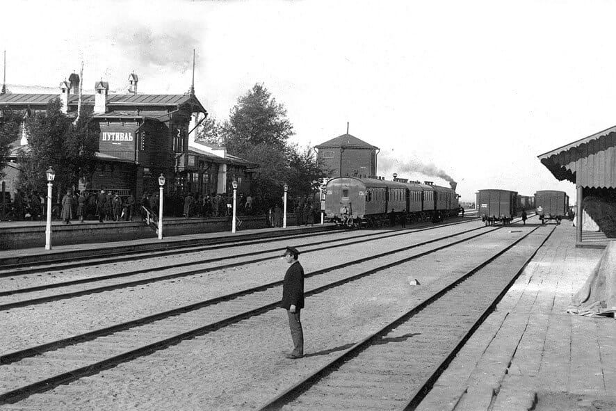 Putyvl railway station, 1868