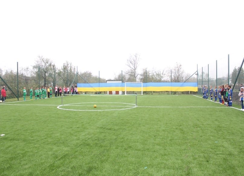 Equipped football fields in the community