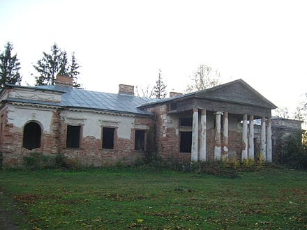 Thor Lange’s palace in the village of Napadivka