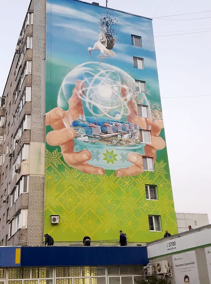 Peaceful Atom Mural (Source - Enerhodar City Council)
