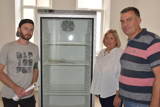 A refrigerator for storing medicines from the KorridorUA Charitable Foundation for the Buchach Town Hospital