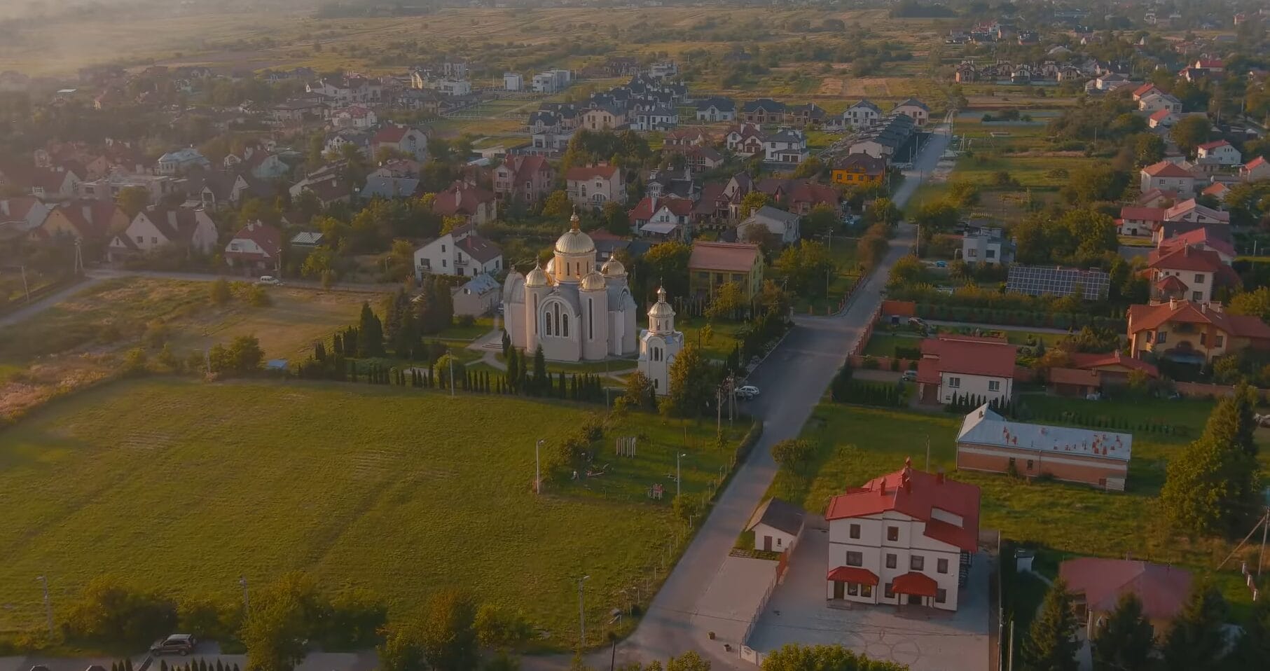 A panorama of the village of Konopnytsia