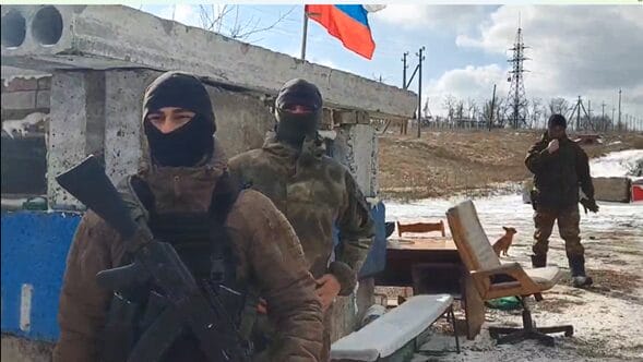 A photo of russian invaders occupying the Community