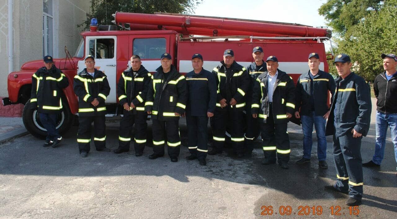 Local fire brigade, including volunteers